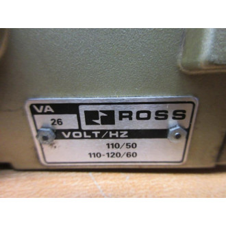 Ross 2773B3001 Single Solenoid Pilot 38" Alt  D - Used