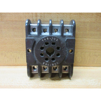 Amphenol 146-103 Relay Socket 146103 Brown WOut Screws (Pack of 4) - Used