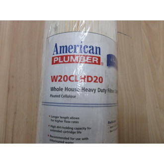 American Plumber W20CLHD20 Heavy Duty Filter Cartridge