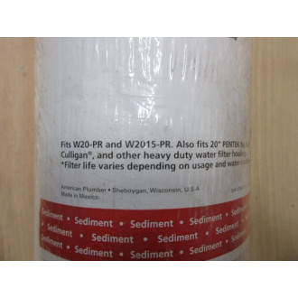 American Plumber W20CLHD20 Heavy Duty Filter Cartridge