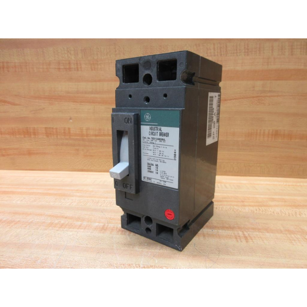 General Electric TED124020WL GE 20A Circuit Breaker - Used