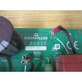 Baumuller 3.9602E Circuit Board Assembly 3.9601D - Used