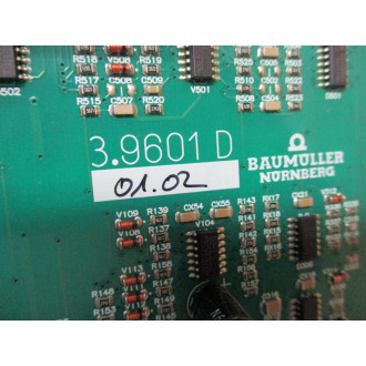 Baumuller 3.9602E Circuit Board Assembly 3.9601D - Used