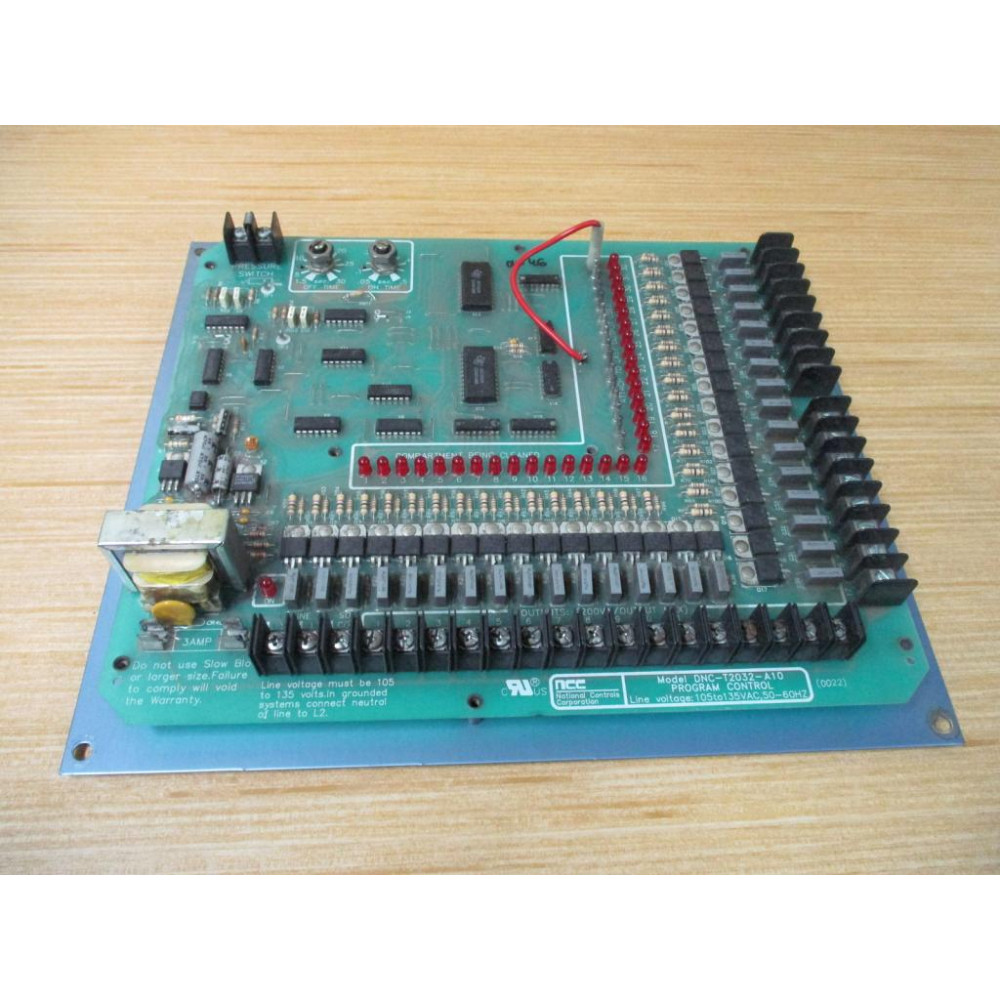NCC DNC-T2032-A10 Program Control Board DNCT2032A10 - Used