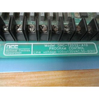 NCC DNC-T2032-A10 Program Control Board DNCT2032A10 - Used
