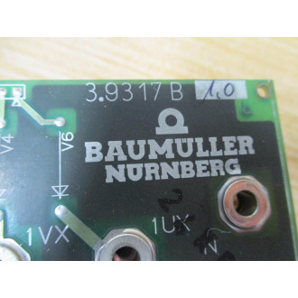 Baumuller 3.9317B Circuit Board 39317B 1.0 - Used
