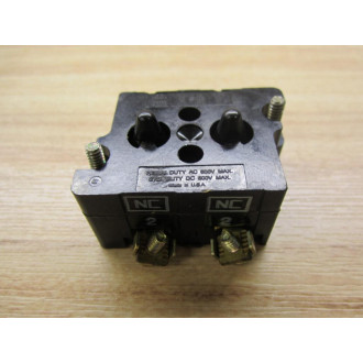 Cutler Hammer 10250T3 Eaton Contact Block 2 NC - New No Box