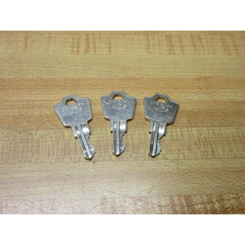 Allen Bradley A126 Replacement Key (Pack of 3) - New No Box