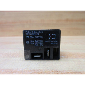Potter & Brumfield T91S1D22-24V DC Relay T91S1D22-24VDC - New No Box