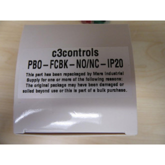 c3controls PBO-FCBK-NONC-IP20 Push Button Switch