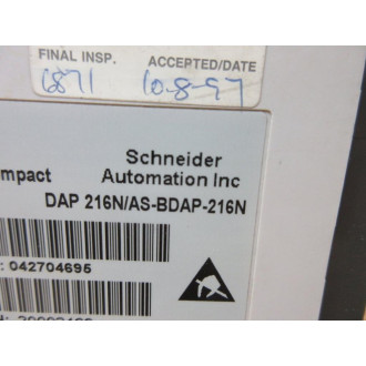 Schneider DAP 216NAS-BDAP-216N TSX Compact Output Module AS-BDAP-216N - Used