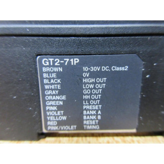 Keyence GT2-71P Sensor Amplifier GT271P - Used