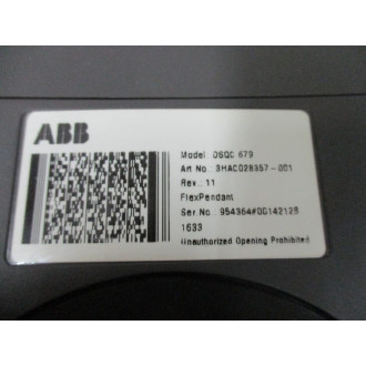 ABB 3HAC028357-001 Teach Pendant Rev.11, Enclosure & Display Only - Used