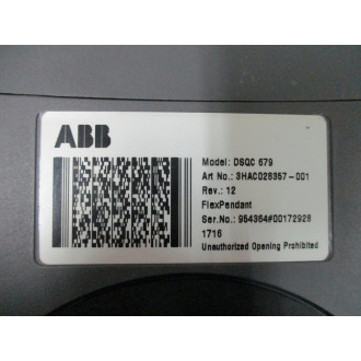 ABB 3HAC028357-001 Teach Pendant Rev.12, Enclosure & Display Only - Used