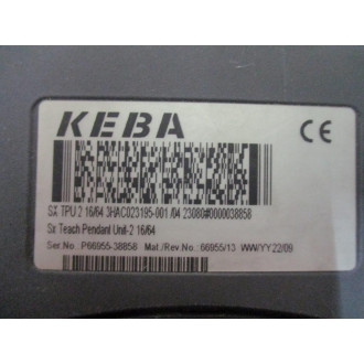 ABB 3HAC023195-001 KEBA Teach Pendant SX TPU 2 1664 Enclosure Only - Used