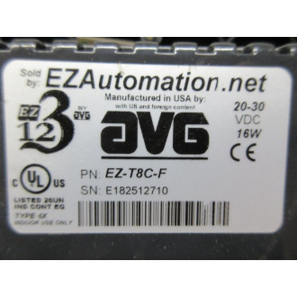 AVG EZ-T8C-F EZ Automation Operator Interface EZT8CF Case Only - Used