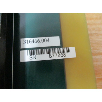Unico 316466.004 PLC Keypad Control Board 316466004 Missing 1 Label - Used