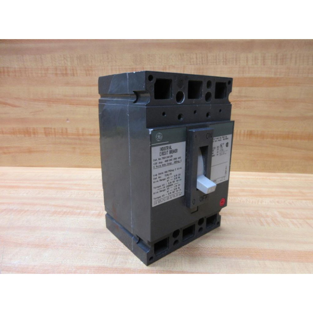 General Electric TED134125 Industrial Circuit Breaker - Used