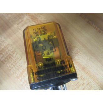 Micro Switch FE 21-012 Honeywell  FE21012 Relay 6 VDC 40 Ohms Amber - Used