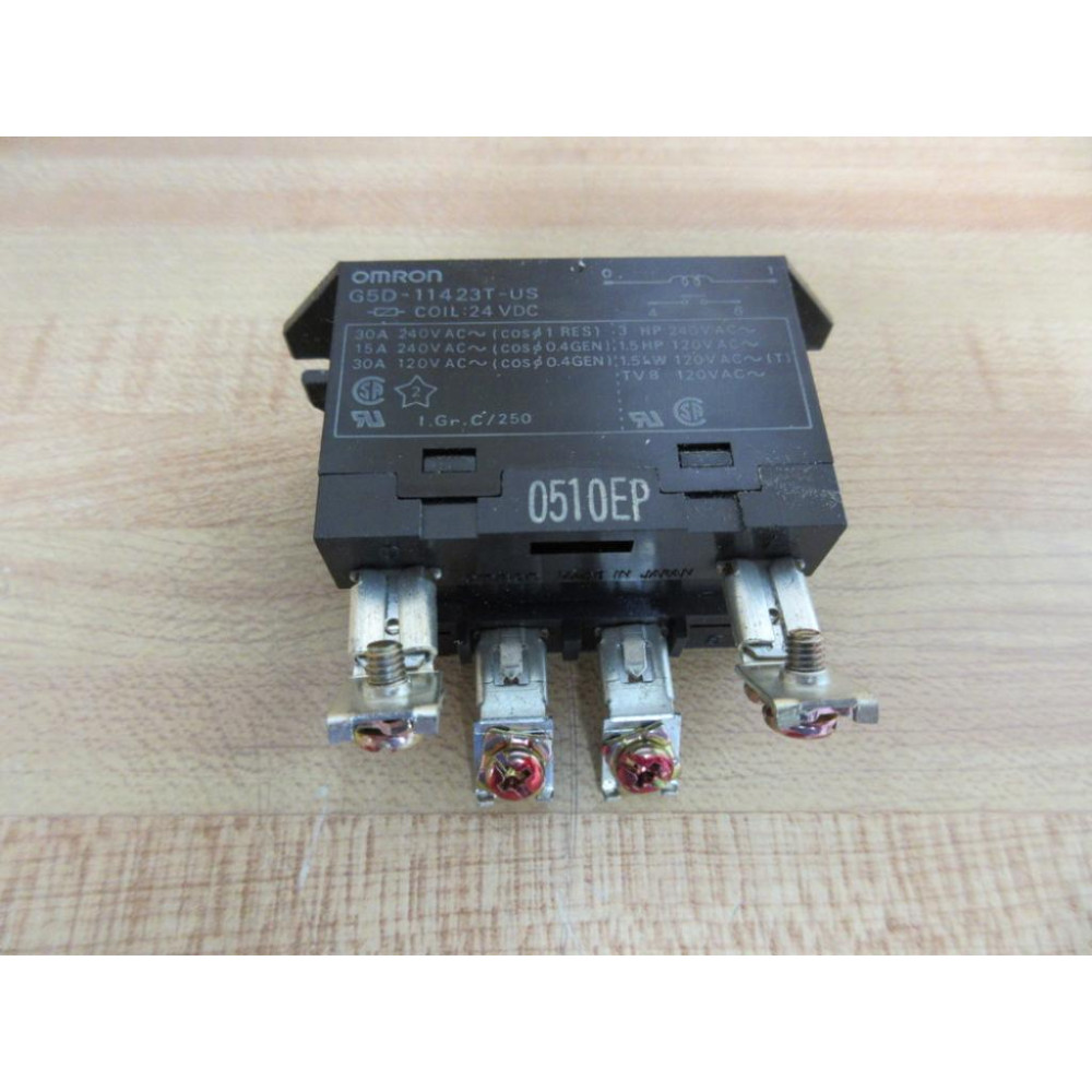 Omron G5D-11423T-US-24V DC Relay G5D-11423T-US-24VDC No Wires. - Used