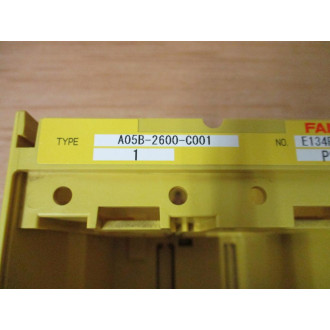 Fanuc A05B-2600-C001 2-Slot Backplane & Control Rack - Used
