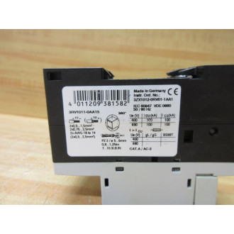 Siemens 3RV1011-0AA15 2.1A Circuit Breaker 3RV10110AA15 - Used