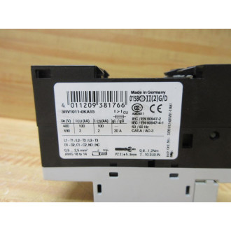 Siemens 3RV1011-0KA15 1.25A Circuit Breaker 3RV10110KA15 - Used