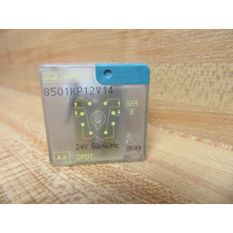 Square D 8501-KP12-V14-24V Relay 8501-KP12-V14 Series E - Used