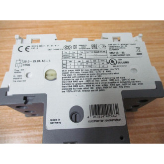ABB MS116-25 Motor Protector Circuit Breaker 20-25 AMP - New No Box