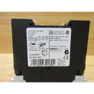 Siemens 3RP1540-1AB30 Time Relay 3RP15401AB30 - Used
