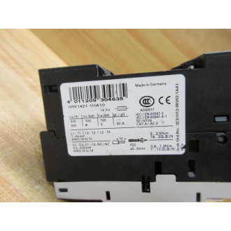 Siemens 3RV1421-1HA10 8A Circuit Breaker 3RV14211HA10 - Used