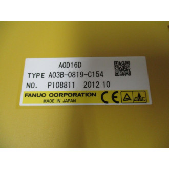 Fanuc A03B-0819-C154 Output Module A03B0819C154 WO Terminal Cover - Used