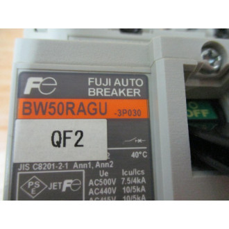 Fuji Electric BW50RAGU-3P030 Circuit Breaker 30AMP - Used