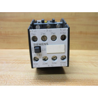 Siemens 3TF4222-0A Contactor 3TF42220AK6 Coil: 110120V - Used