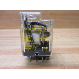 Square D 8501-RS4P14-V20 Relay 8501RS4P14V20 Series B - Used