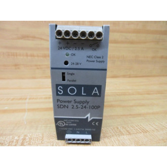 Emerson SDN 2.5-24-100P Sola Power Supply SDN2524100P - Used