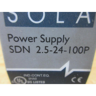 Emerson SDN 2.5-24-100P Sola Power Supply SDN2524100P - Used