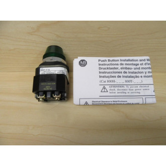 Allen Bradley 800T-P46 Pilot Light 800TP46 Green - New No Box