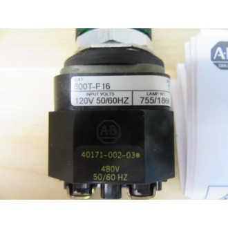 Allen Bradley 800T-P46 Pilot Light 800TP46 Green - New No Box