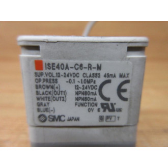 SMC ISE40A-C6-R-M Switch ISE40AC6RM WO Mounting Bracket - Used