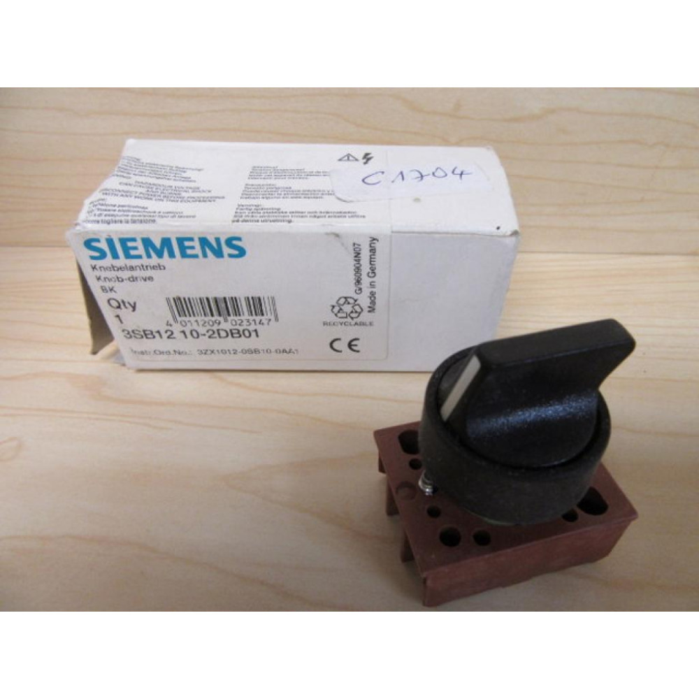Siemens 3SB12 10-2DB01 Selector Switch