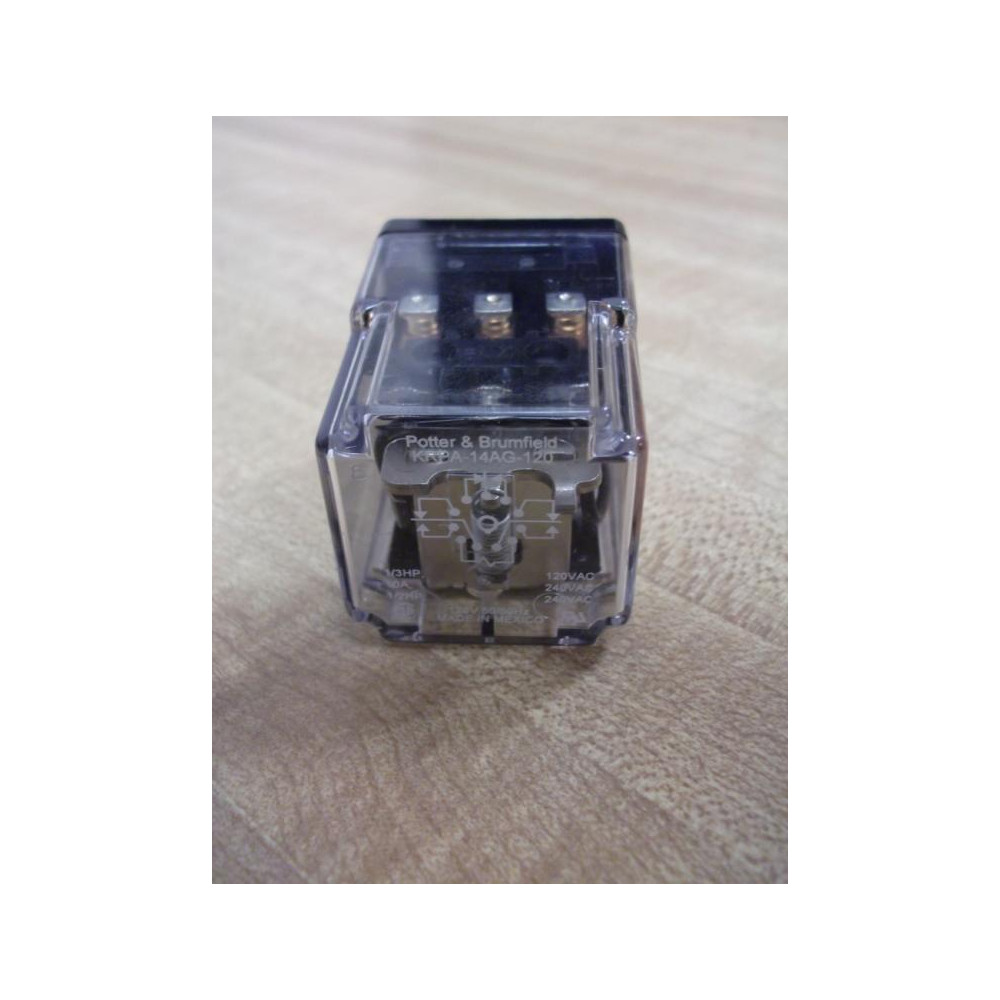 Potter & Brumfield KRPA-14AG-120V Relay KRPA-14AG-120VAC .. KRPA-14AG-120V - New No Box