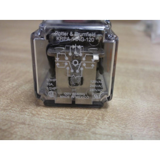 Potter & Brumfield KRPA-14AG-120V Relay KRPA-14AG-120VAC .. KRPA-14AG-120V - New No Box