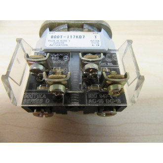 Allen Bradley 800T-J17KD7A Selector Switch - New No Box