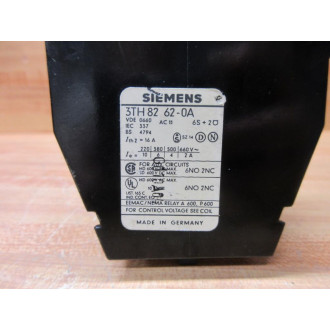 Siemens 3TH8262-0A Contactor 3TH82620A 115V Coil - Used