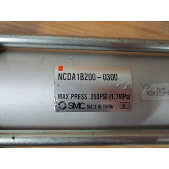 SMC NCDA1B200-0300 Air Cylinder NCDA1B2000300 - New No Box