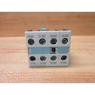 Siemens 3RH1921-1HA31 Auxiliary Contact  3RH19211HA31 - Used
