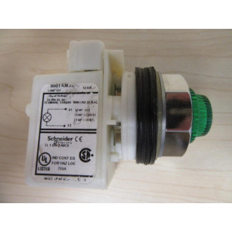 Square D 9001-KM35 Pilot Light Module 9001KM35 Green Lens - New No Box