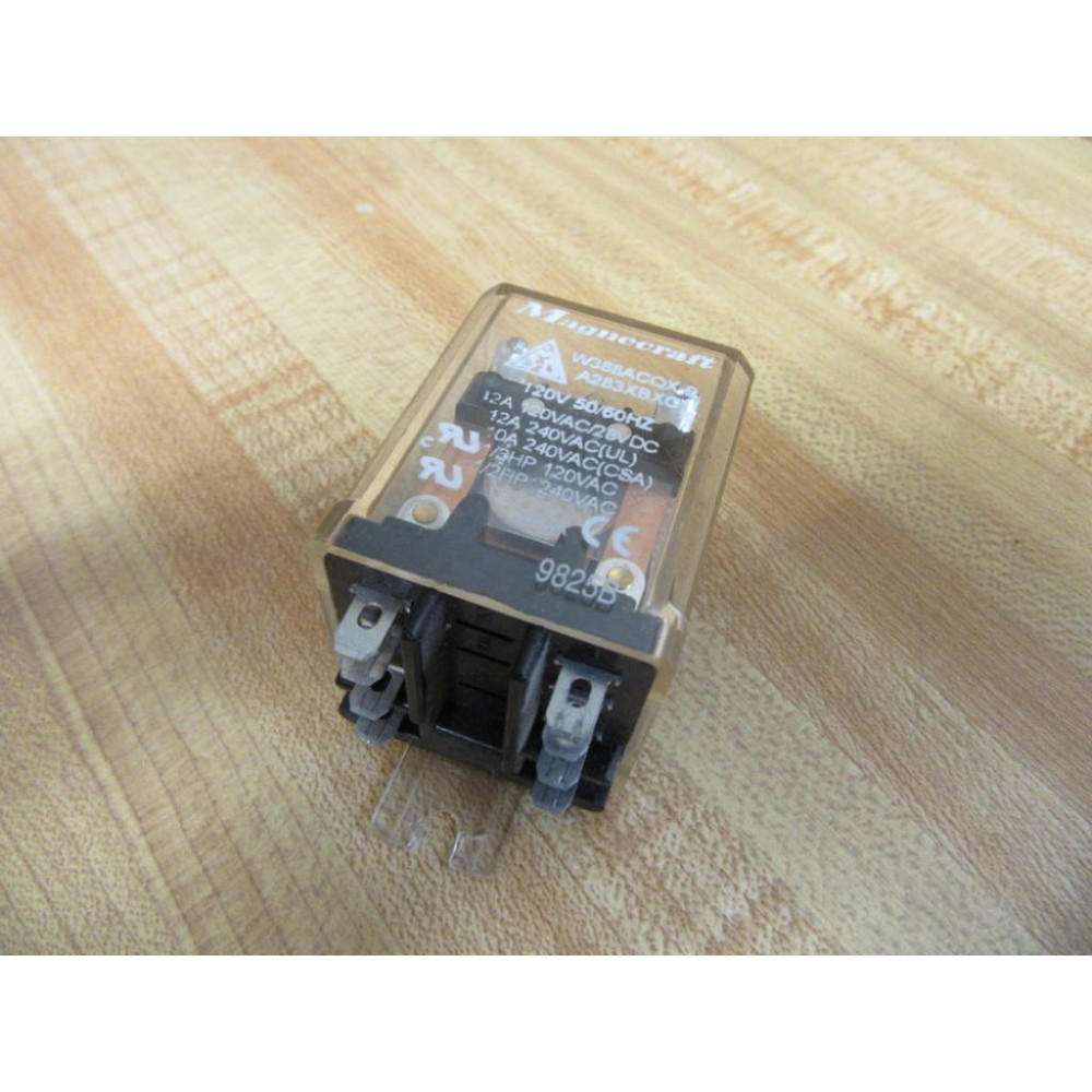 Magnecraft W388ACOX-9 Relay W388AC0X-9 12A 120VAC - Used