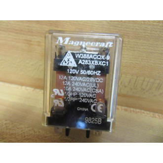 Magnecraft W388ACOX-9 Relay W388AC0X-9 12A 120VAC - Used